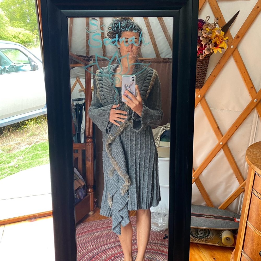 Cashmere Sweater Dress Wrap